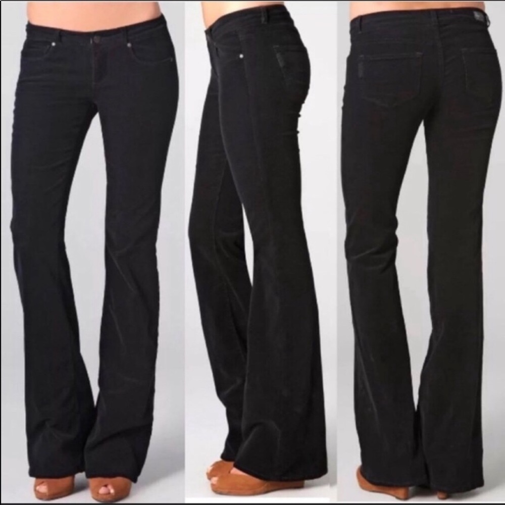 SOLD Paige Bentley Black Corduroy Velvet Jeans 27